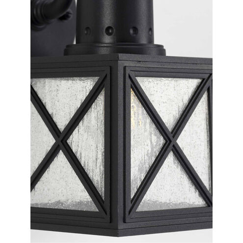 Seagrove 1 Light 11 inch Textured Black Outdoor Wall Lantern, with DURASHIELD, Small