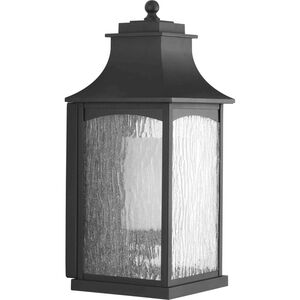 Maison 1 Light 19 inch Textured Black Outdoor Wall Lantern, Large, Design Series