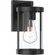 Kagen 1 Light 10 inch Matte Black Outdoor Wall Light