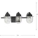 Northlake 3 Light 24 inch Matte Black Bath Light Wall Light