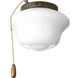 School House 1 Light Antique Bronze Fan Light Kit