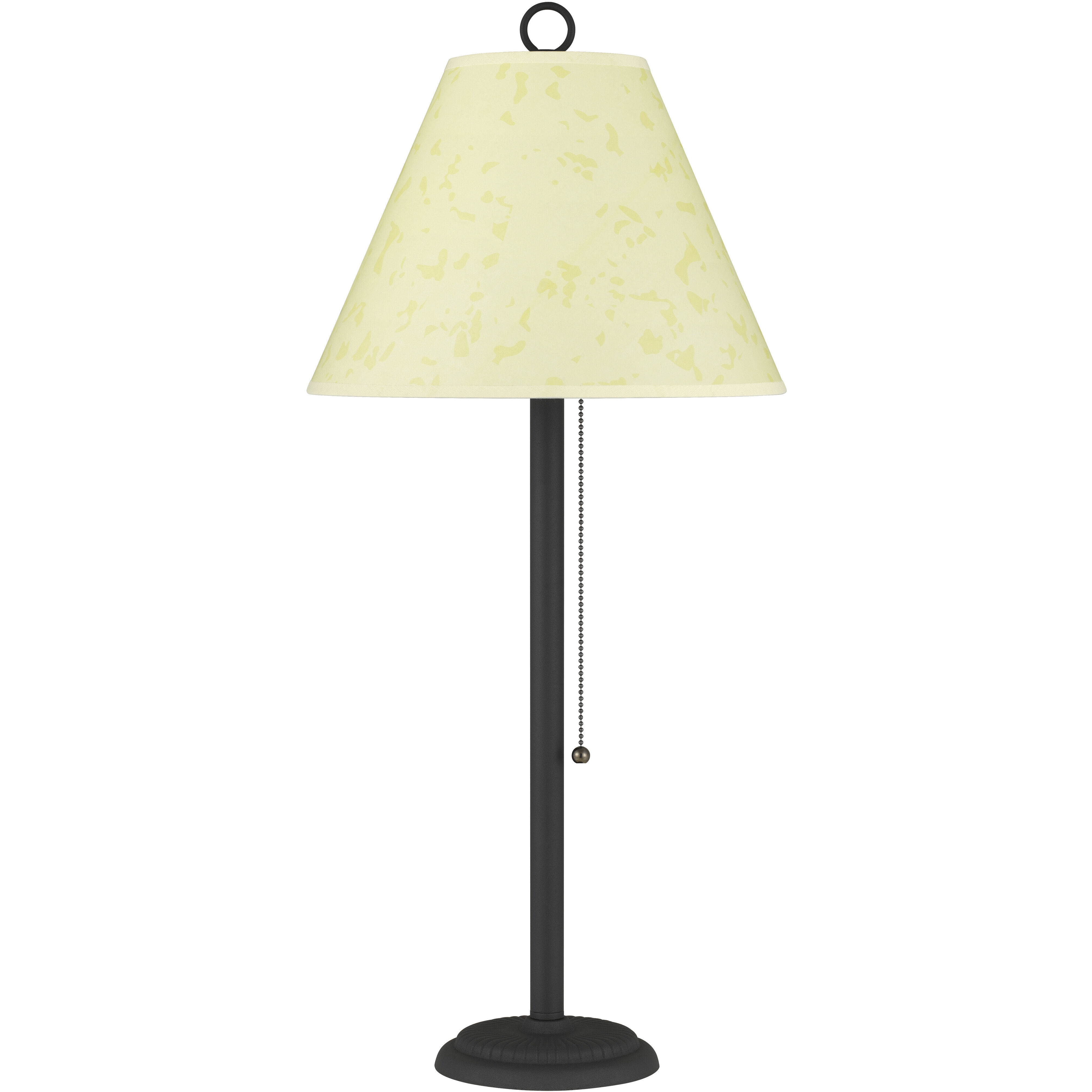 Candlestick 28 inch 75 watt Black Rust Table Lamp Portable Light