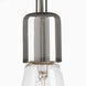 Penn 1 Light 12 inch Polished Nickel Pendant Ceiling Light, Large