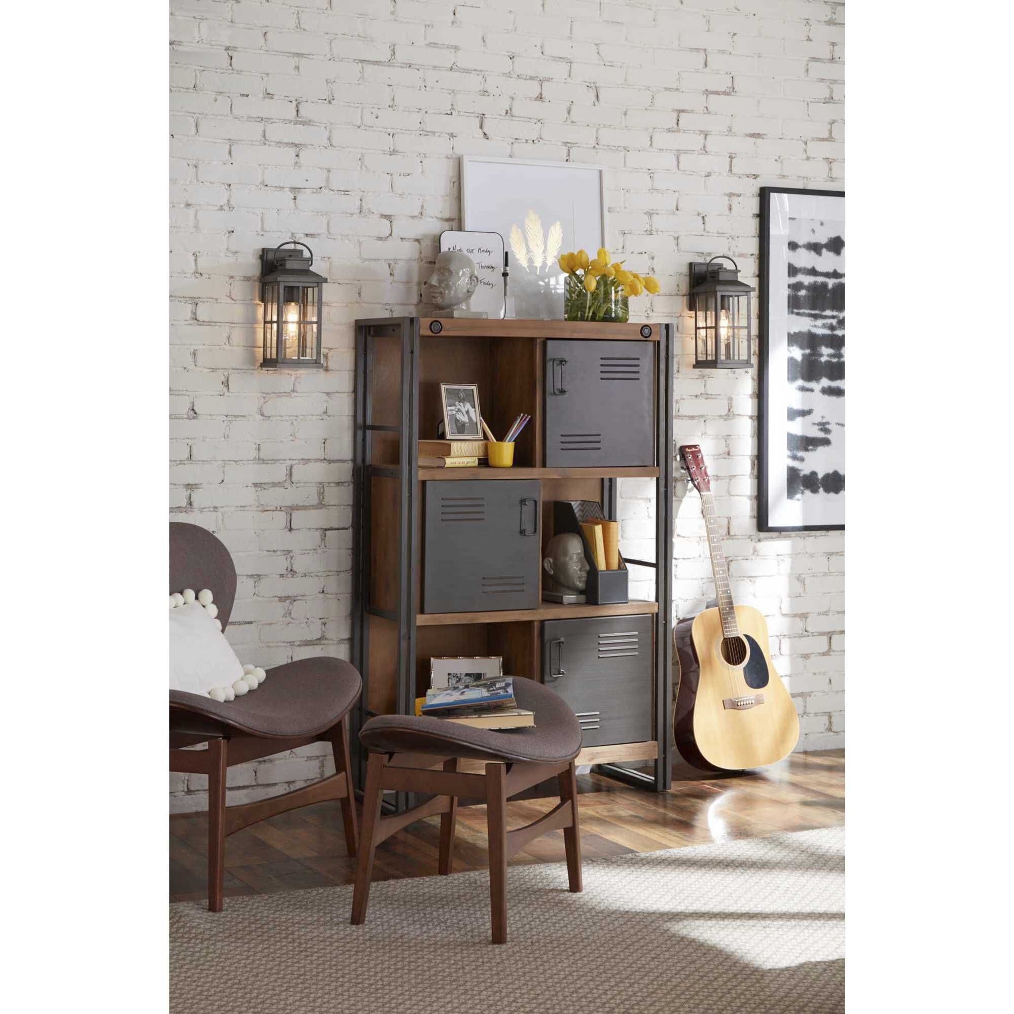 Williamston 1 Light 12 inch Antique Pewter Outdoor Wall Lantern, Small