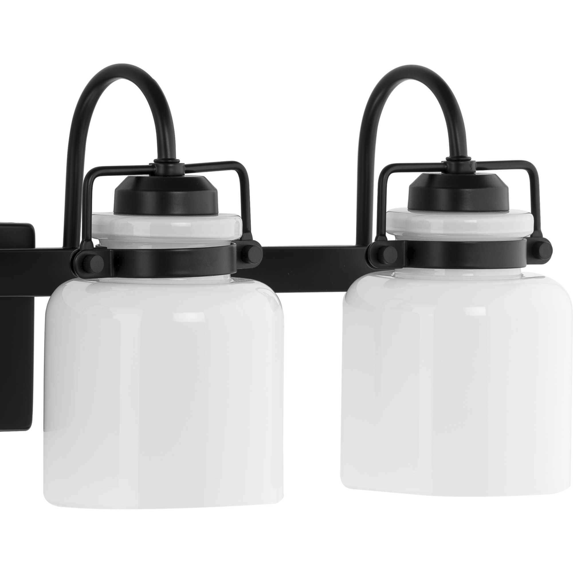 Fessler 4 Light 29.12 inch Matte Black Bath Light Wall Light