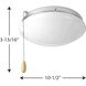 AirPro LED Polished Chrome Fan Light Kit