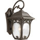 Enchant 1 Light 15 inch Espresso Outdoor Wall Lantern