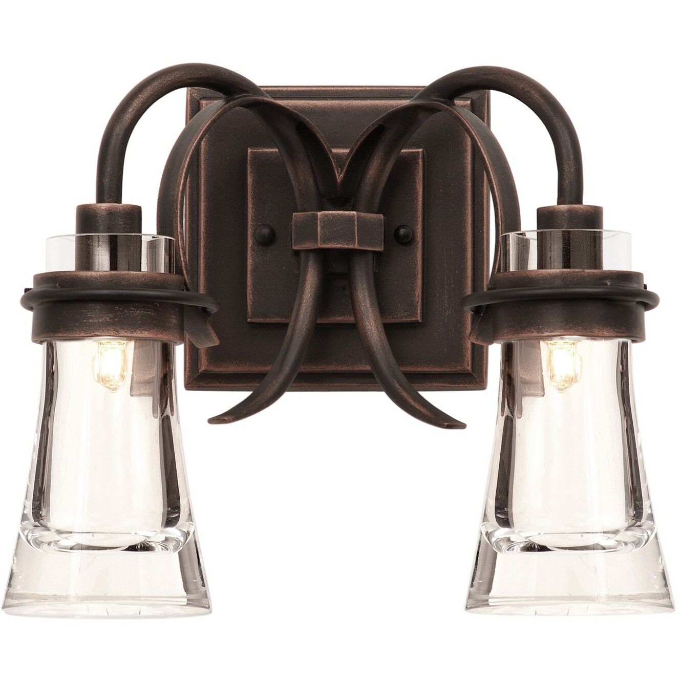 Dover LED 13 inch Antique Copper Bath Vanity Light Wall Light