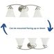 Trinity 3 Light 24 inch Brushed Nickel Bath Vanity Wall Light