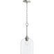 Ilia 1 Light 8 inch Brushed Nickel Pendant Ceiling Light