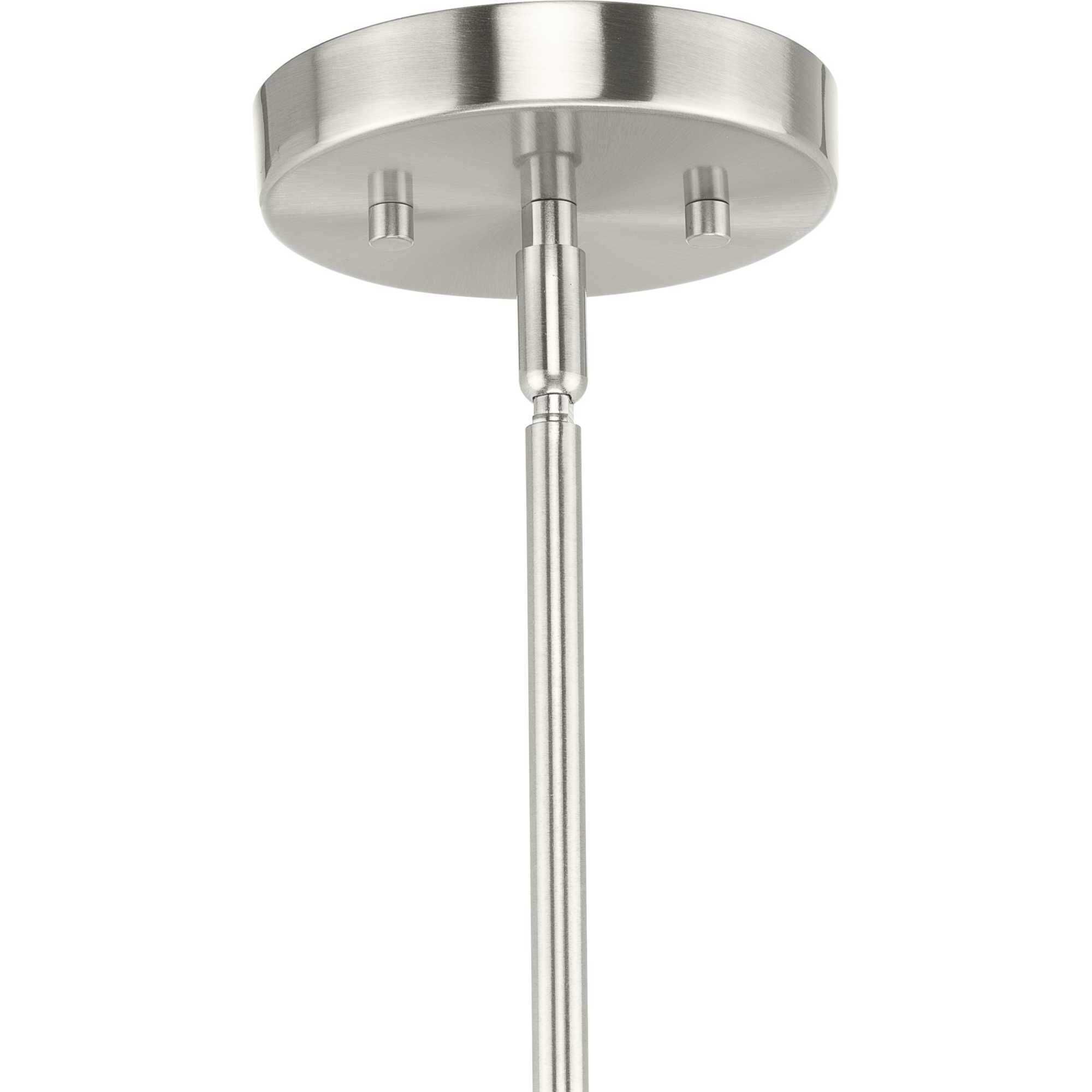 Trimble 1 Light 8 inch Brushed Nickel Mini Pendant Ceiling Light, Design Series