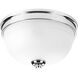 Topsail 2 Light 11 inch Polished Chrome Flush Mount Ceiling Light