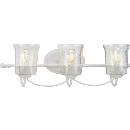 Bowman 3 Light 25 inch Cottage White Bath Vanity Wall Light