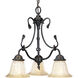 Timberbrook 3 Light 21 inch Espresso Chandelier Ceiling Light