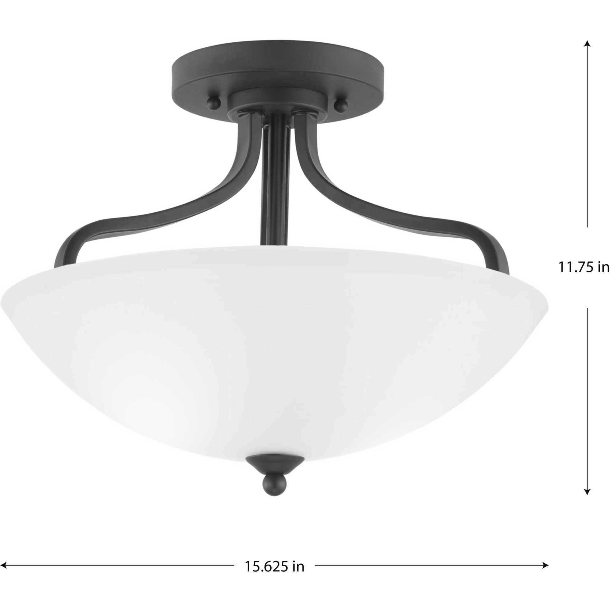 Laird 3 Light 15.63 inch Antique Bronze Semi-Flush Mount Convertible Ceiling Light