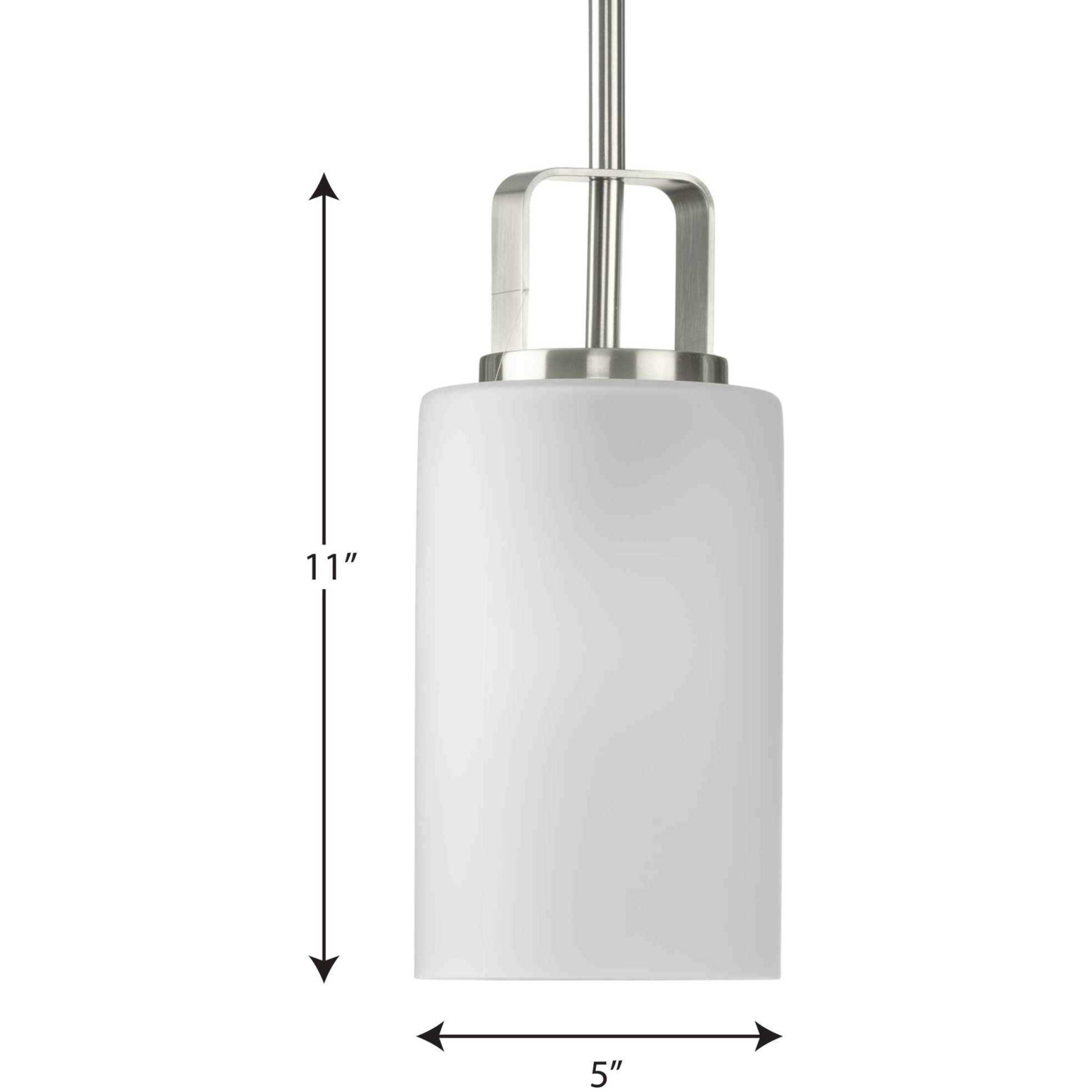 League 1 Light 5 inch Brushed Nickel Mini Pendant Ceiling Light