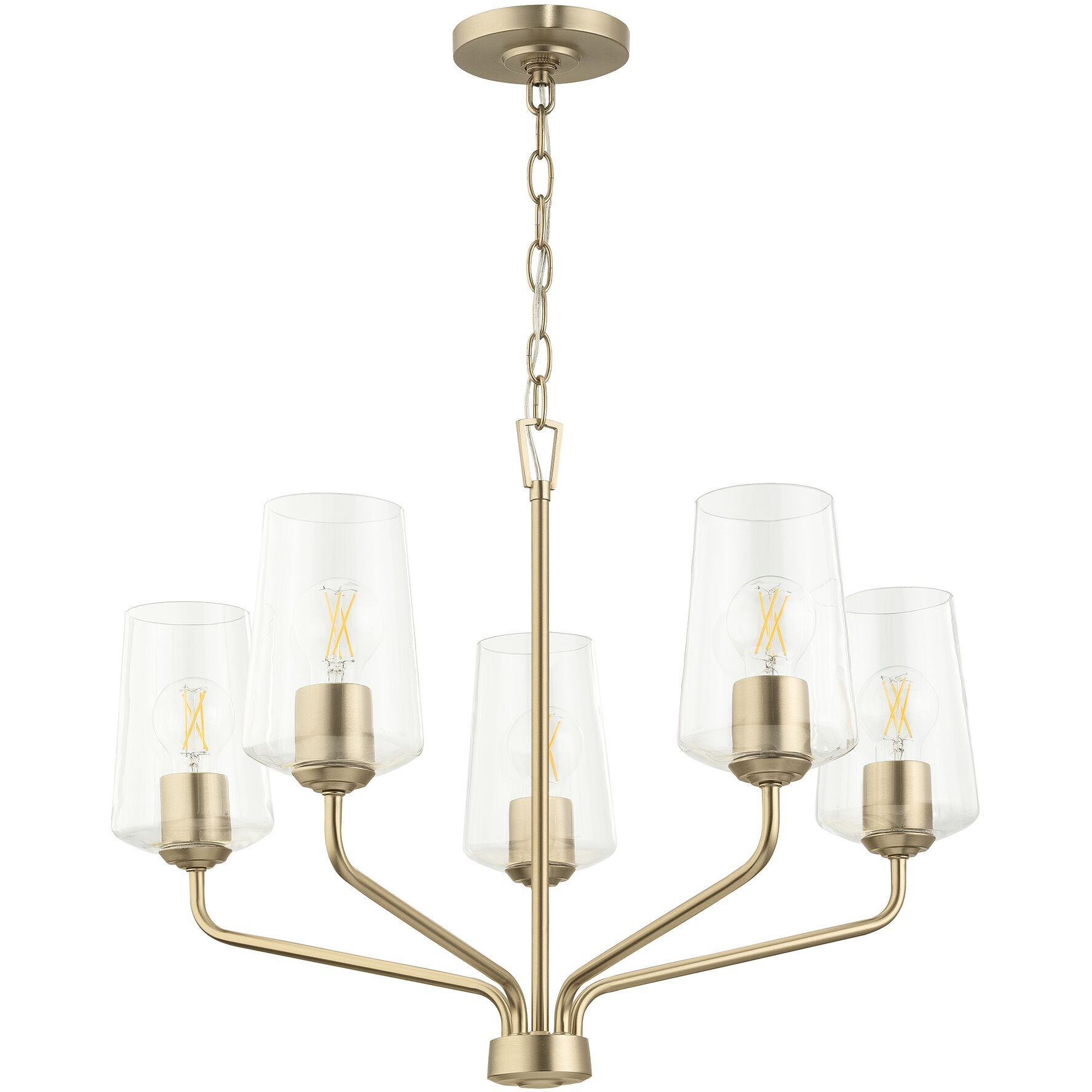Celino 5 Light 26 inch Champagne Bronze Chandelier Ceiling Light