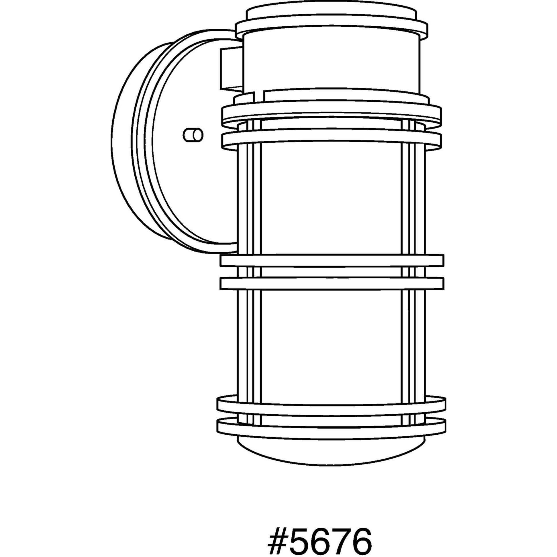 Bell LED Outdoor Wall Lantern in Antique Bronze, Small, Progress LED