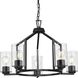 Goodwin 5 Light 24 inch Matte Black Chandelier Ceiling Light