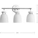 Lexie 3 Light 22 inch Polished Chrome Bathroom Vanity Light Wall Light