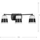 Haven 3 Light 24 inch Matte Black Bath Light Wall Light