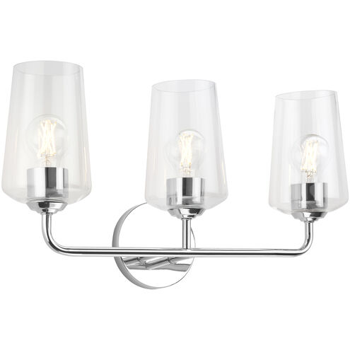 Celino 3 Light 23.25 inch Polished Chrome Vanity Light Wall Light