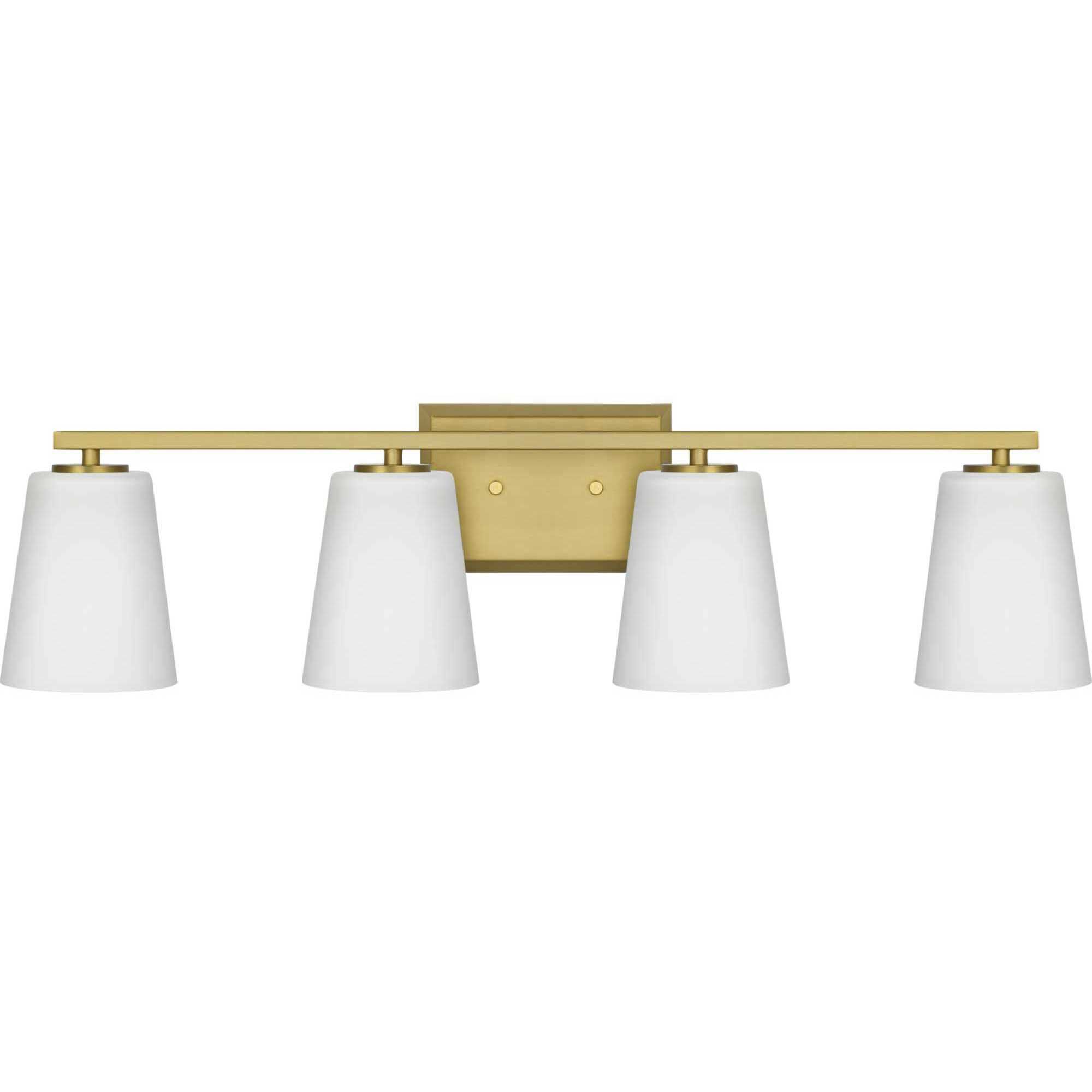 Vertex 4 Light 29 inch Brushed Gold Bath Light Wall Light