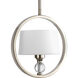 Fortune 1 Light 9 inch Polished Nickel Pendant Ceiling Light