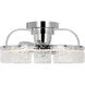 Fanin 20.62 inch Polished Chrome with Silver Blades Outdoor Ceiling Fan