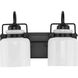 Fessler 2 Light 13 inch Matte Black Bath Light Wall Light