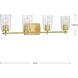 Adley 4 Light 32 inch Satin Brass Bath Vanity Wall Light
