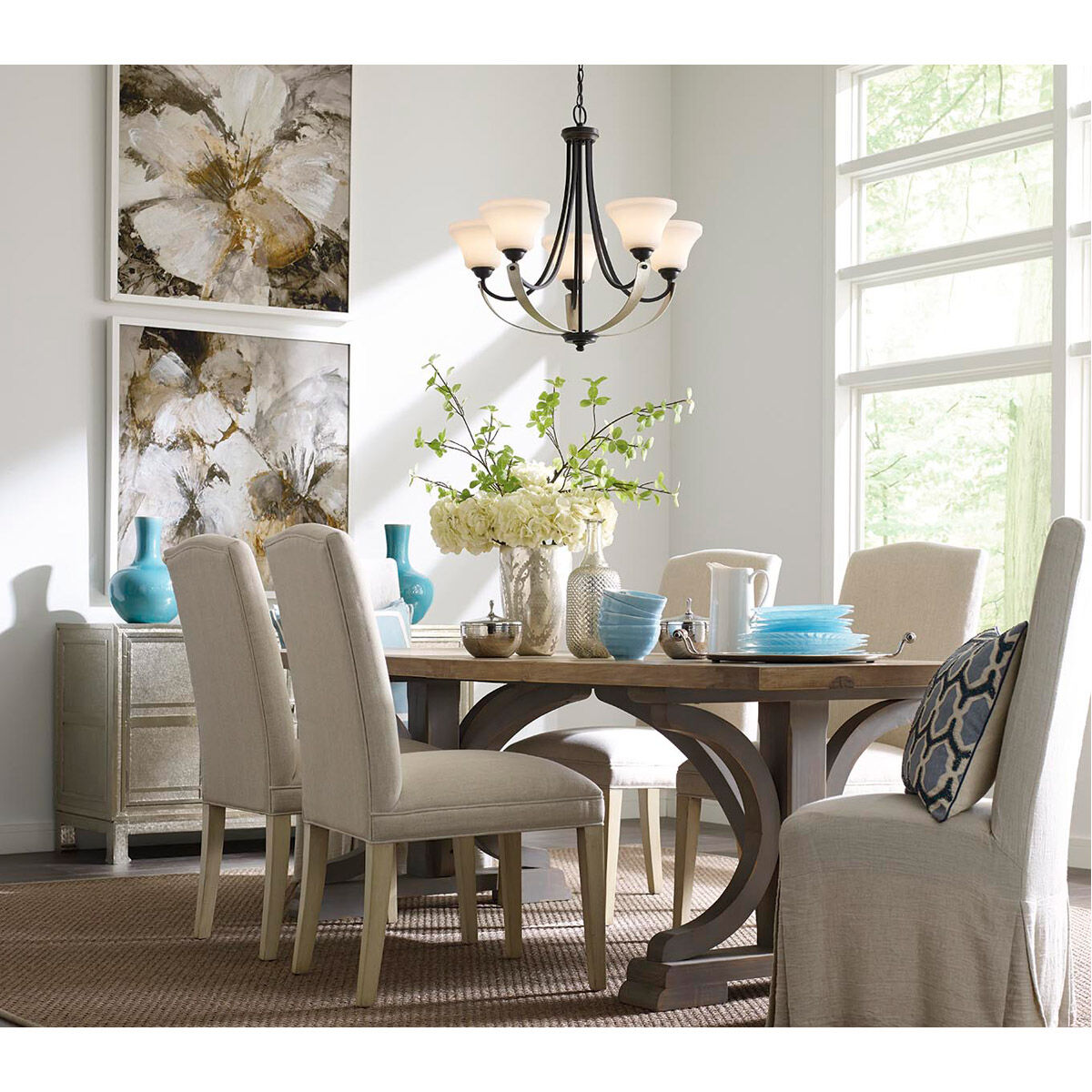 Progress P350035 104 Noma 2 Light 14.88 inch Polished Nickel Flush Mount Ceiling Light Design Series