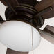 Billows 52 inch Antique Bronze with American Walnut/Cherry Blades Ceiling Fan, Progress LED