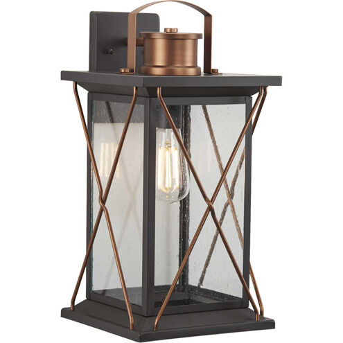 Barlowe 1 Light 19 inch Antique Bronze Outdoor Wall Lantern, Large