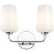Celino 2 Light 14 inch Polished Chrome Vanity Light Wall Light