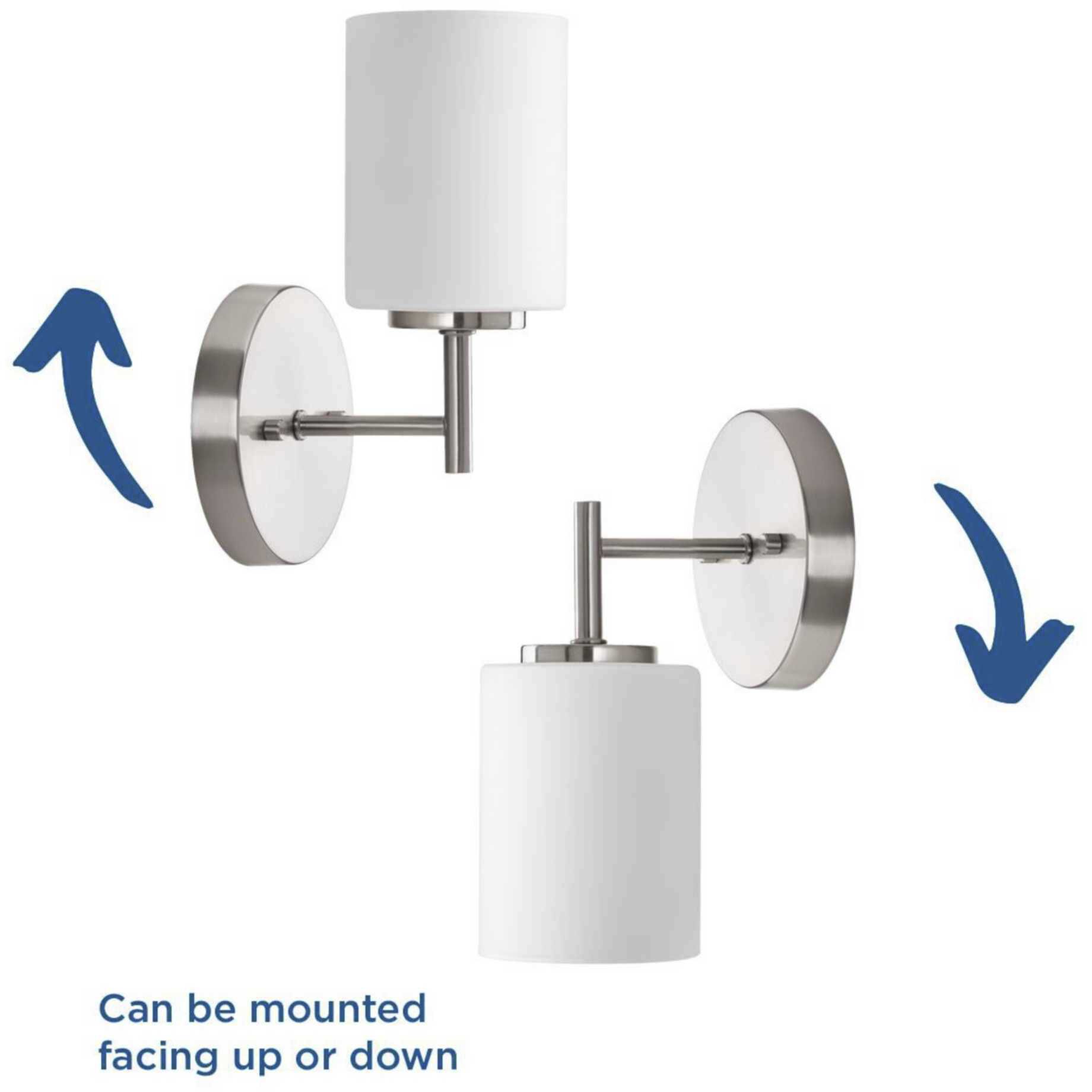 Replay 1 Light 5.13 inch Brushed Nickel Bath Vanity Wall Light