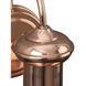 Brookside 1 Light 10 inch Cognac Outdoor Wall Lantern in Copper, Small