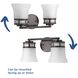 Cascadia 2 Light 16 inch Antique Bronze Bath Vanity Wall Light