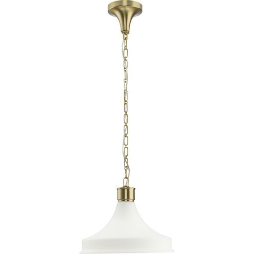 Graelyn 1 Light 14 inch Brushed Gold Pendant Ceiling Light, Design Series