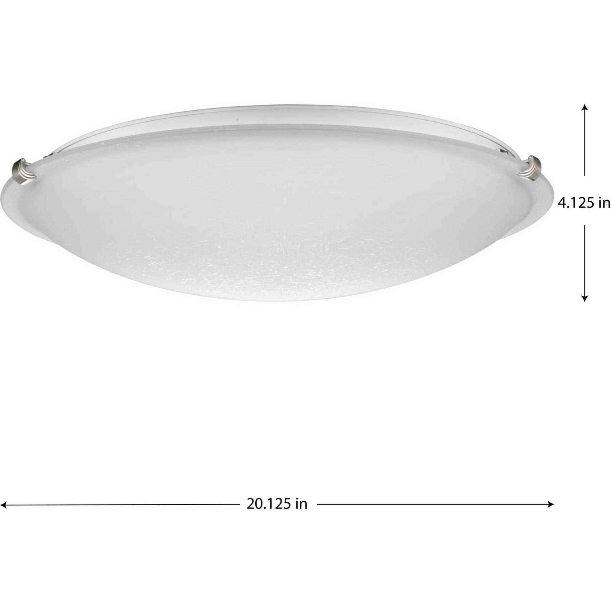 Linen Dome 4 Light 20.13 inch Brushed Nickel Flush Mount Ceiling Light
