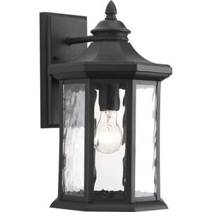 Edition 1 Light 16 inch Textured Black Outdoor Wall Lantern, Large