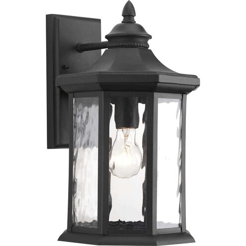 Edition 1 Light 16 inch Textured Black Outdoor Wall Lantern, Large