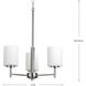Replay 3 Light 17 inch Polished Nickel Chandelier Ceiling Light