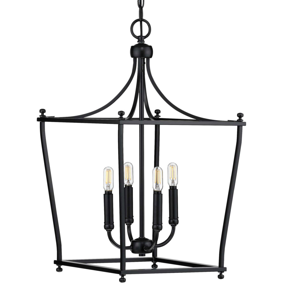 Parkhurst 4 Light 14 inch Matte Black Foyer Pendant Ceiling Light