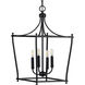 Parkhurst 4 Light 14 inch Matte Black Foyer Pendant Ceiling Light