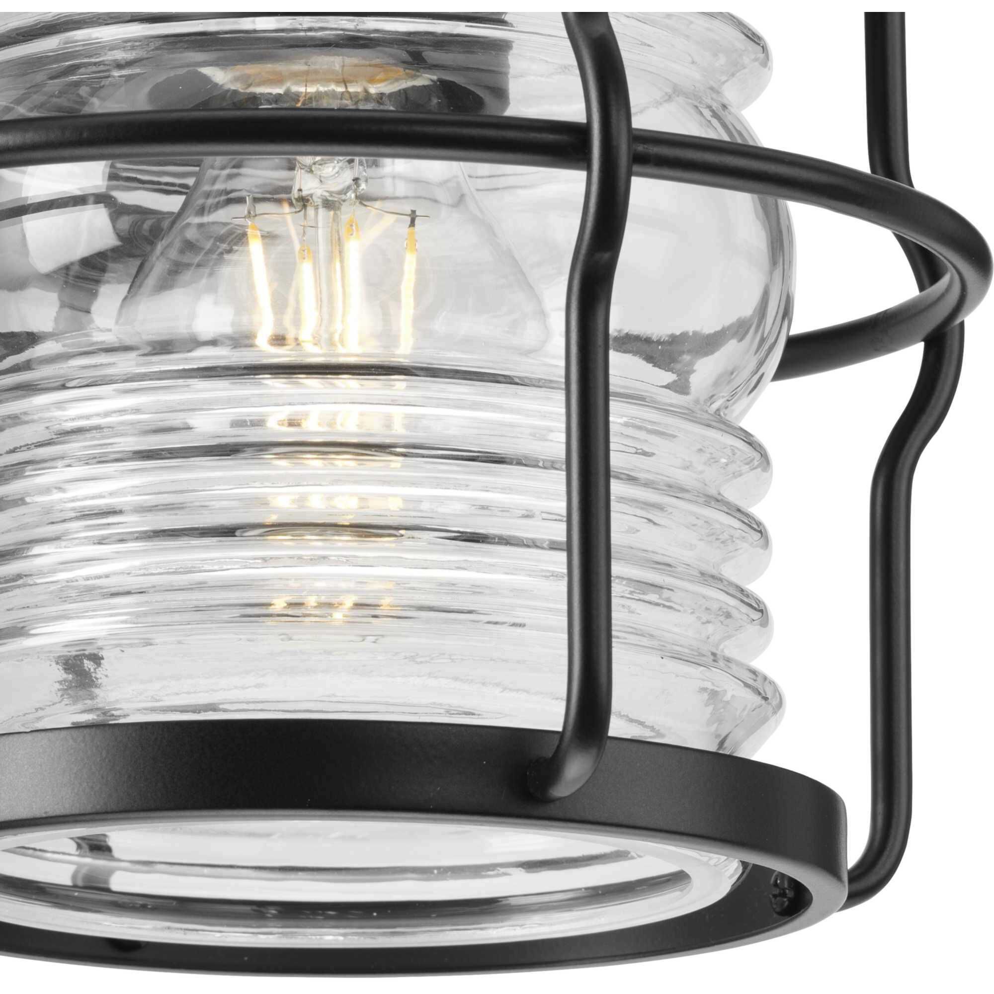 Keegan 1 Light 9.5 inch Matte Black Outdoor Wall Lantern