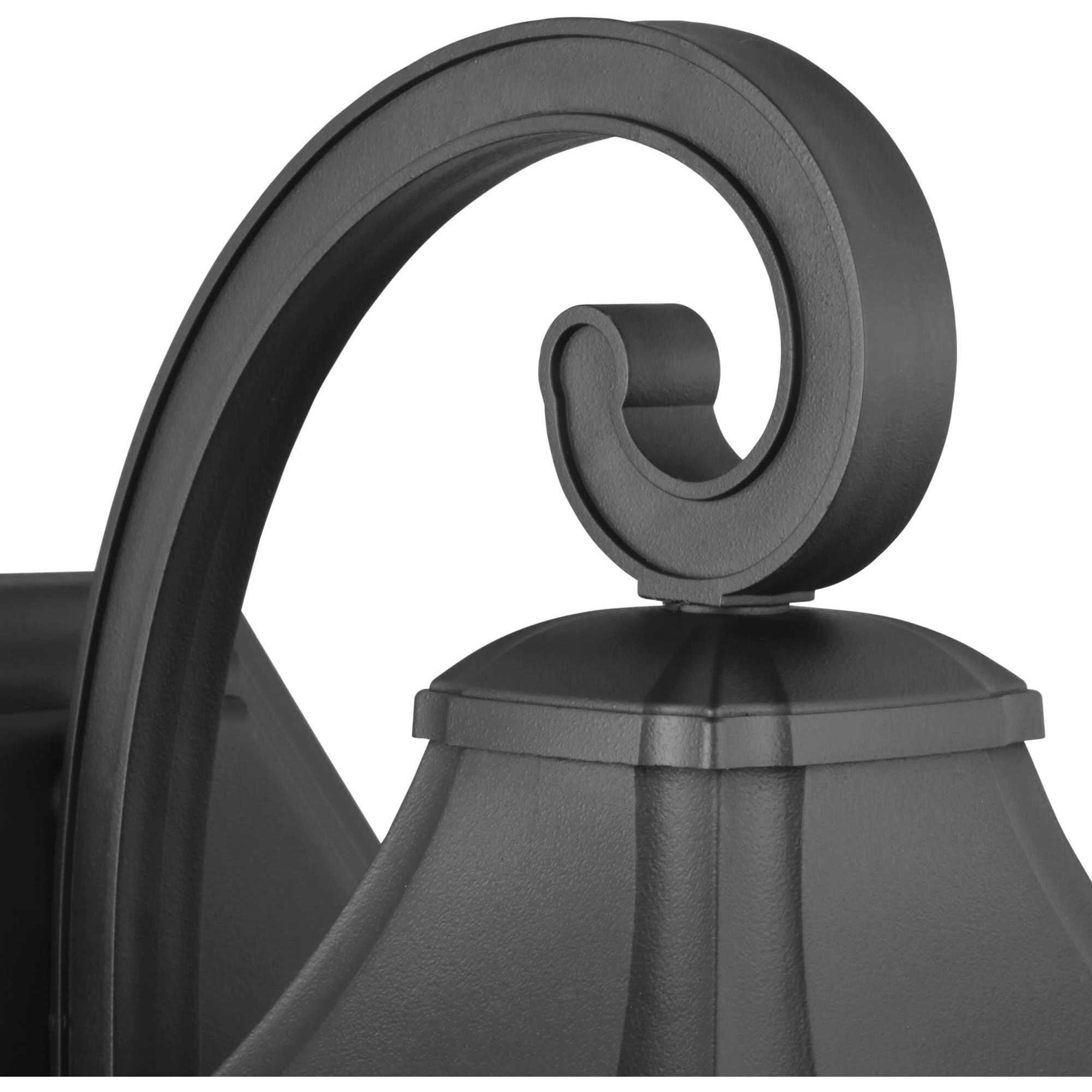 Marquette 1 Light 19 inch Textured Black Outdoor Wall Lantern, with DURASHIELD, Large