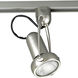 Gimbal 1 Light 120V Brushed Nickel Gimbal Track Head Ceiling Light