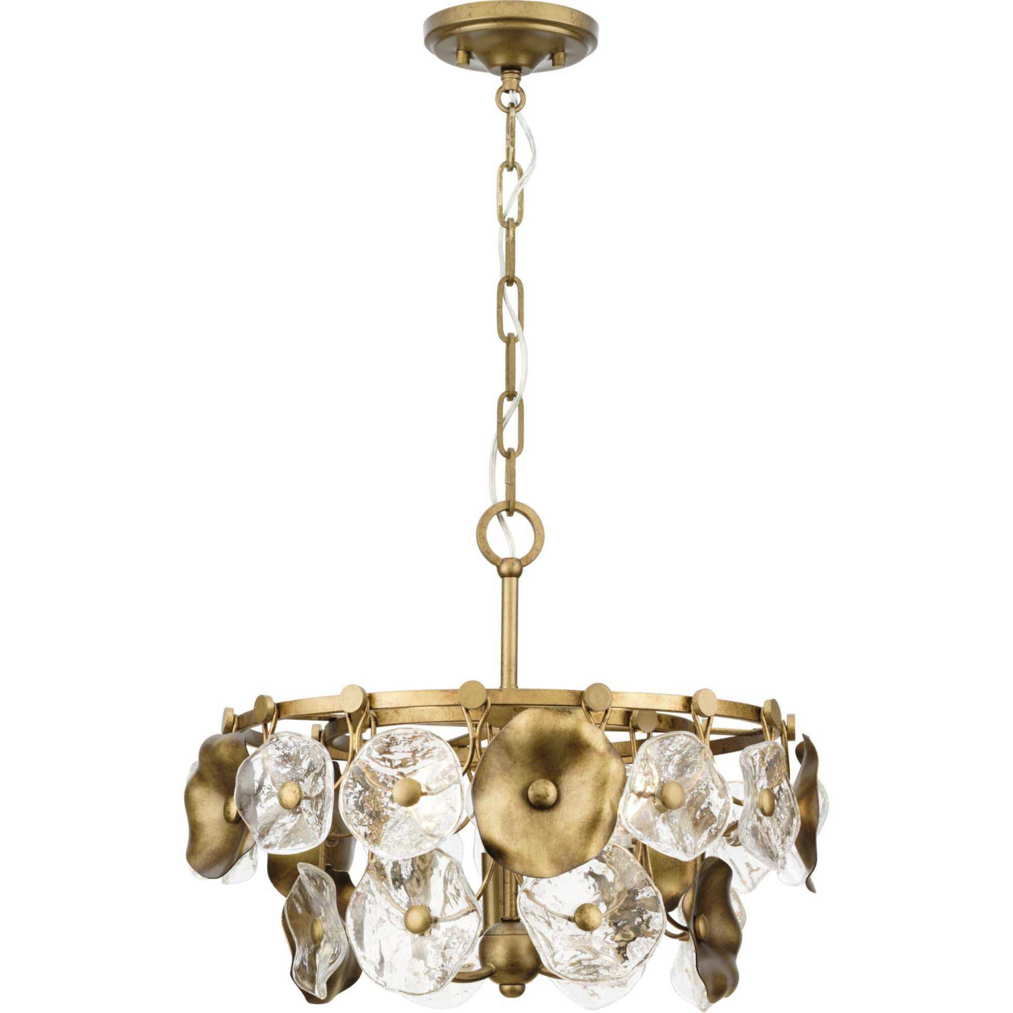 Loretta 3 Light 18 inch Gold Ombre Pendant Ceiling Light, Design Series