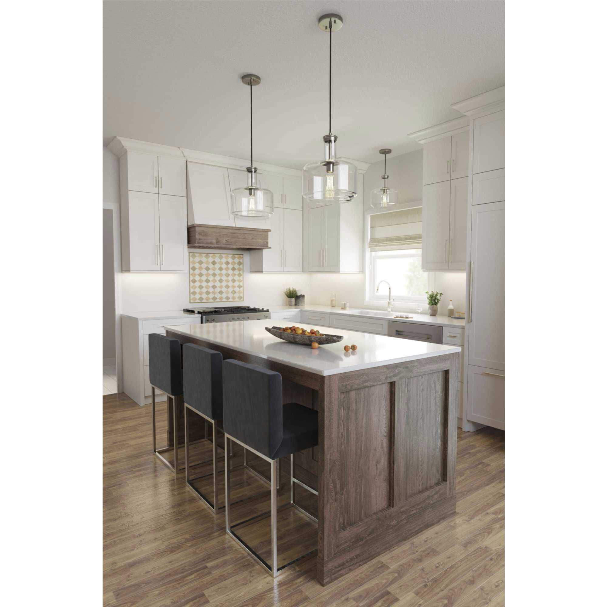 Latrobe 1 Light Brushed Nickel Pendant Ceiling Light